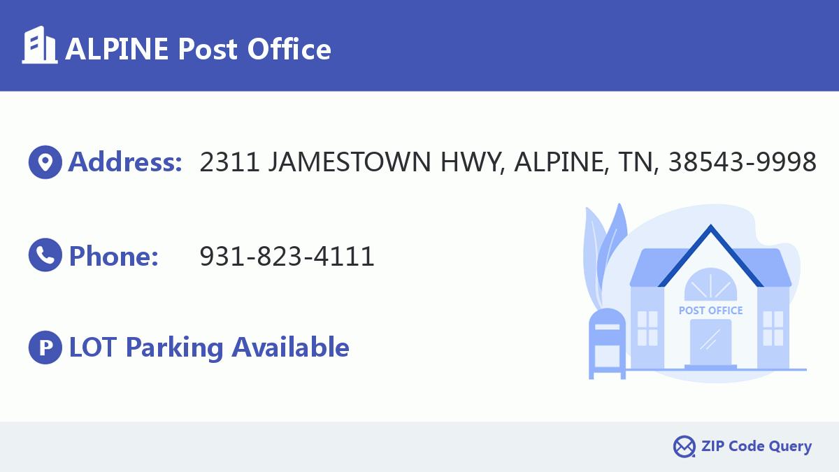 Post Office:ALPINE