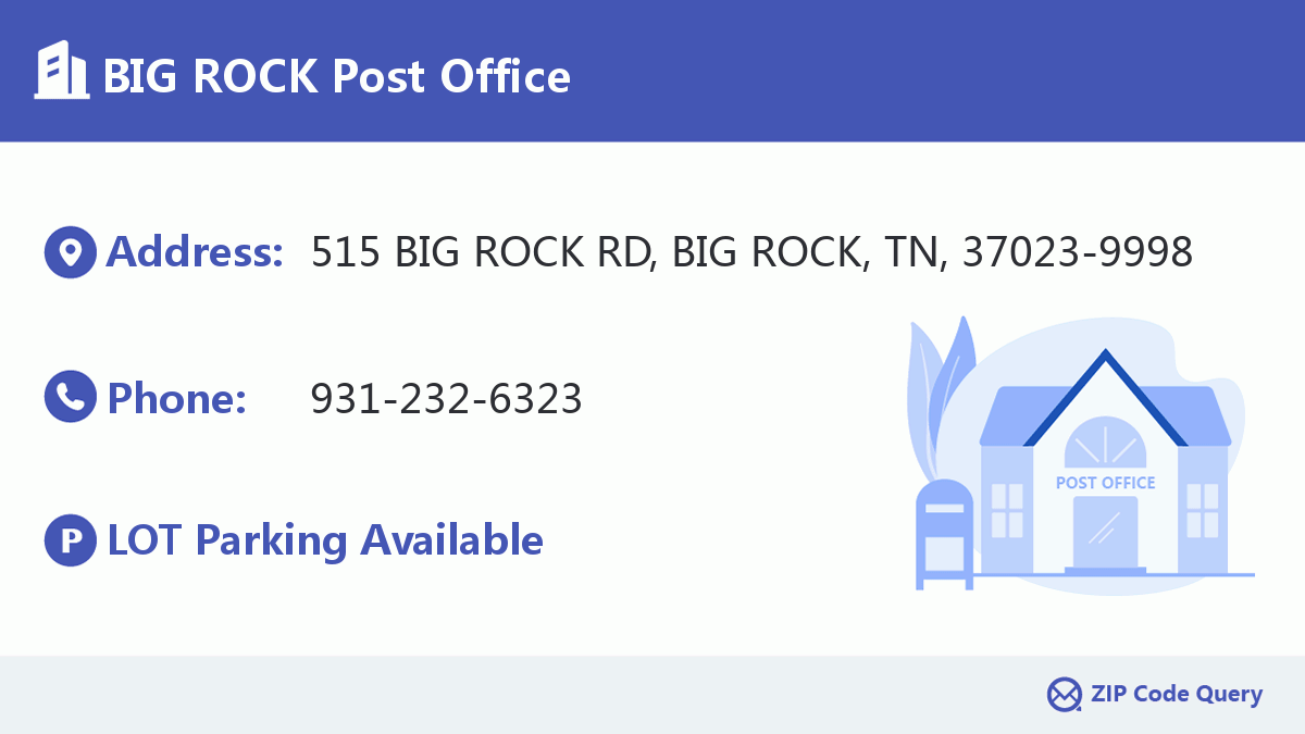 Post Office:BIG ROCK