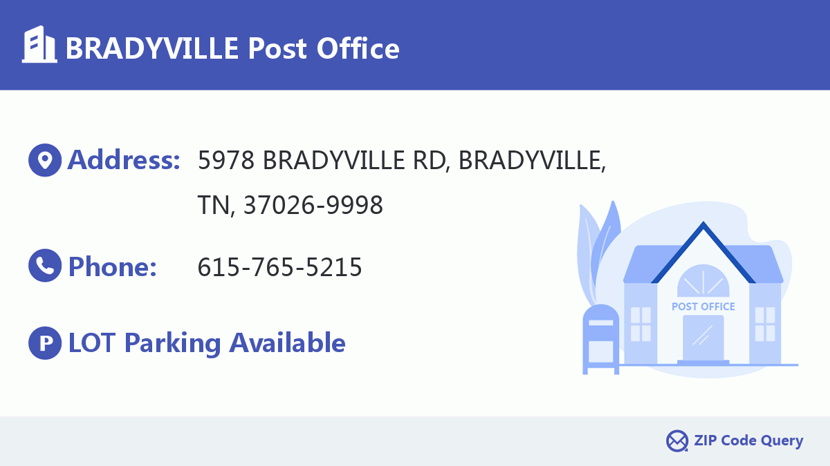 Post Office:BRADYVILLE