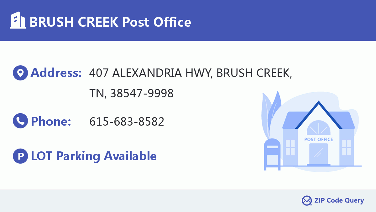 Post Office:BRUSH CREEK