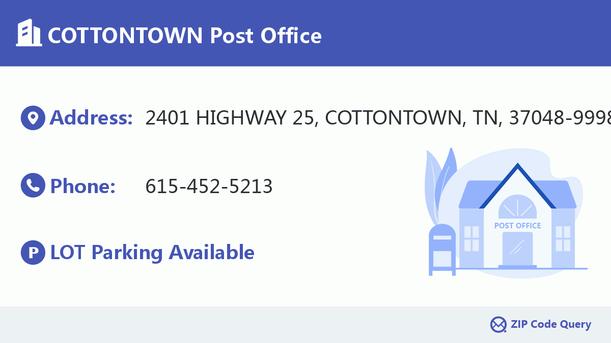 Post Office:COTTONTOWN