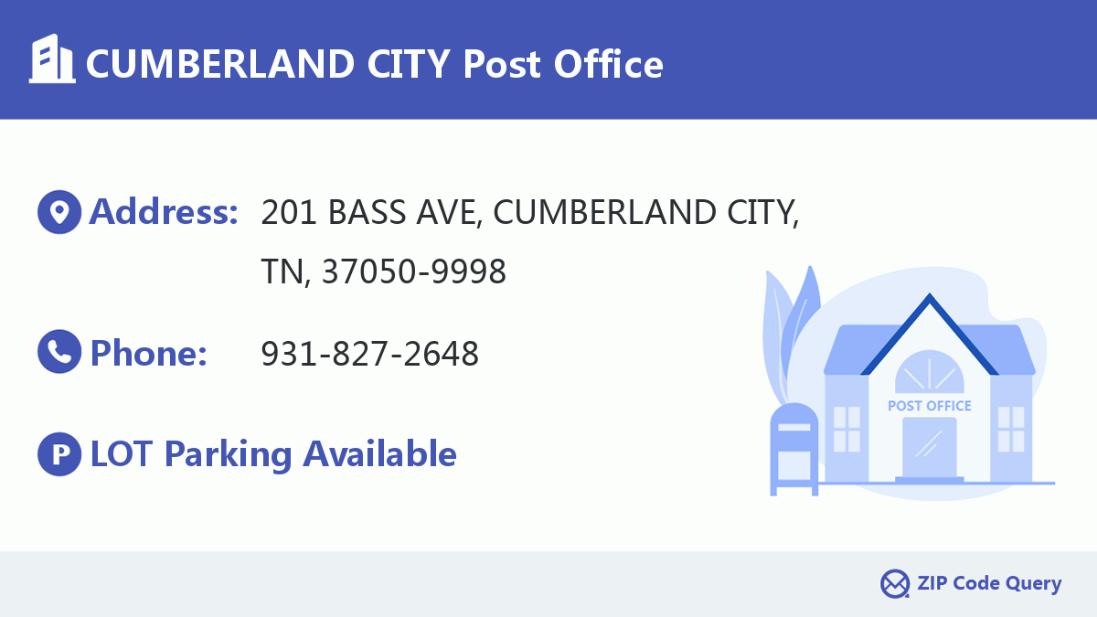 Post Office:CUMBERLAND CITY