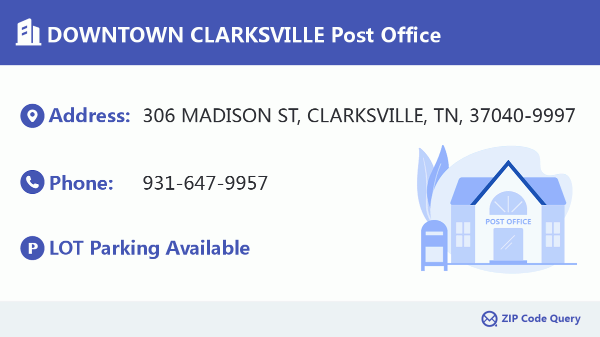 Post Office:DOWNTOWN CLARKSVILLE