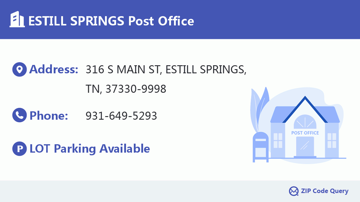 Post Office:ESTILL SPRINGS