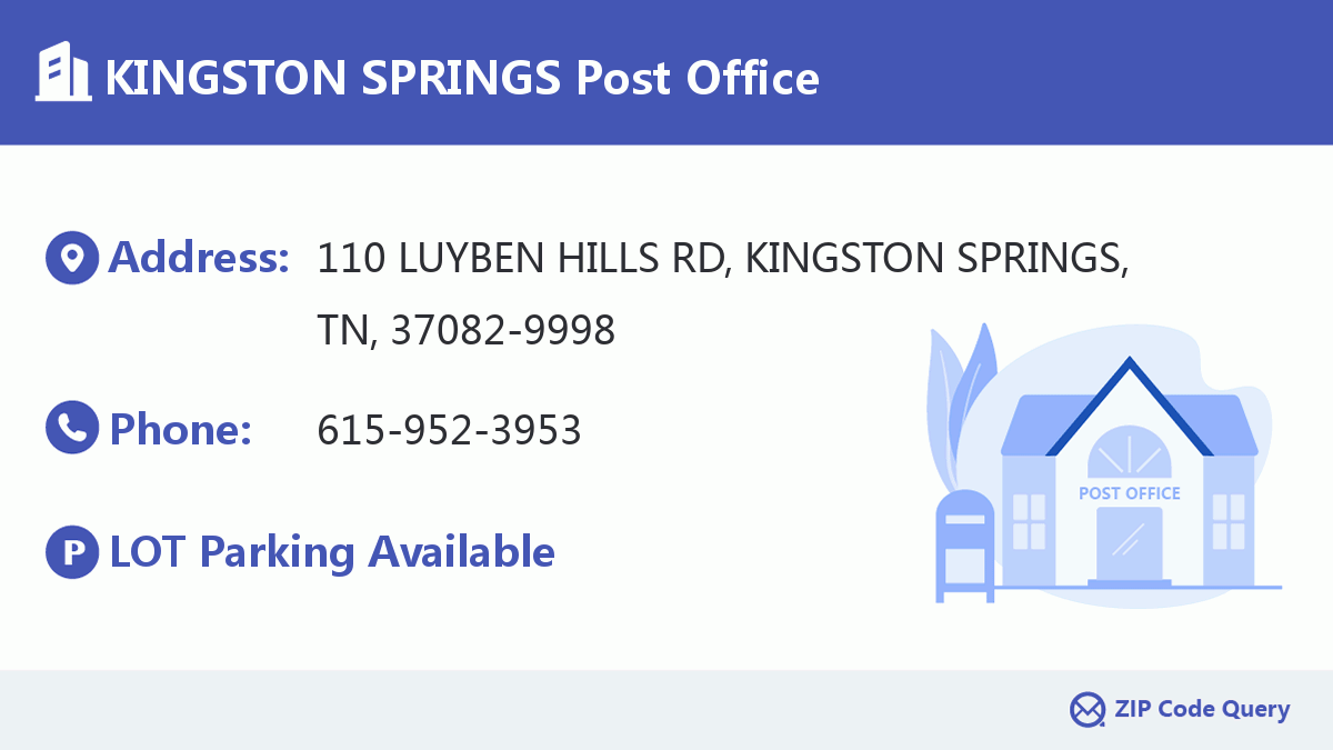 Post Office:KINGSTON SPRINGS