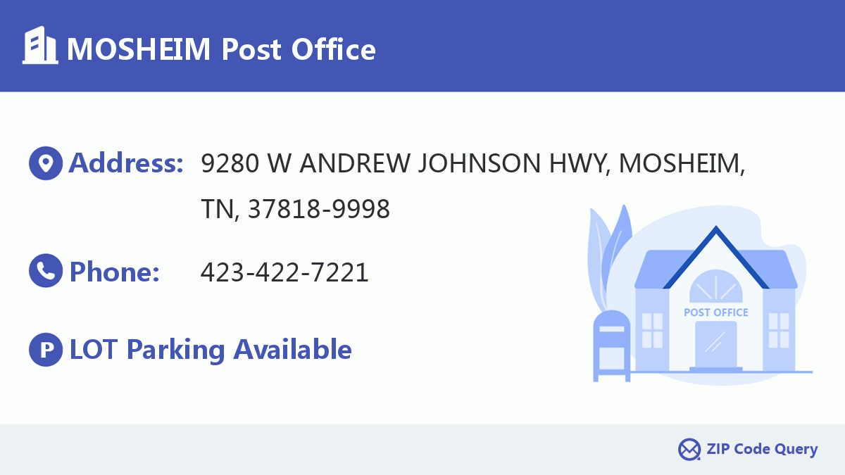 Post Office:MOSHEIM