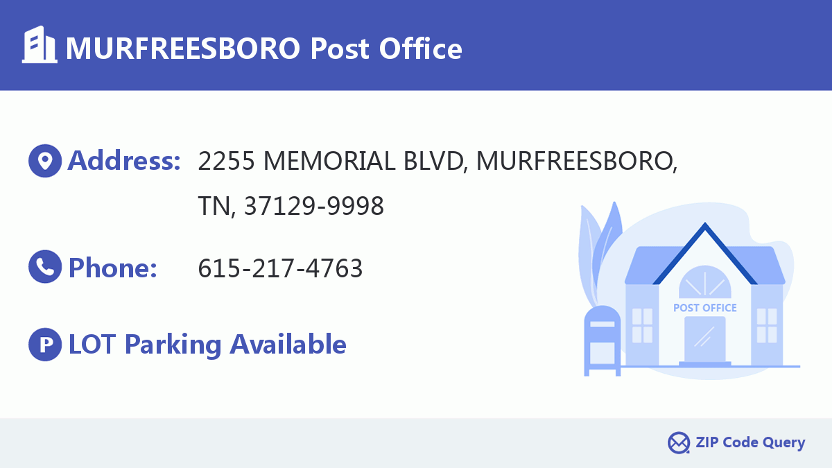 Post Office:MURFREESBORO