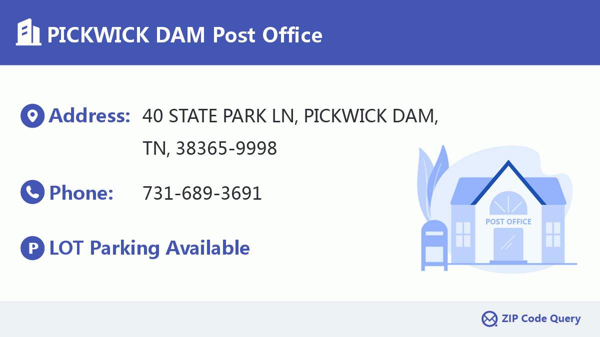 Post Office:PICKWICK DAM